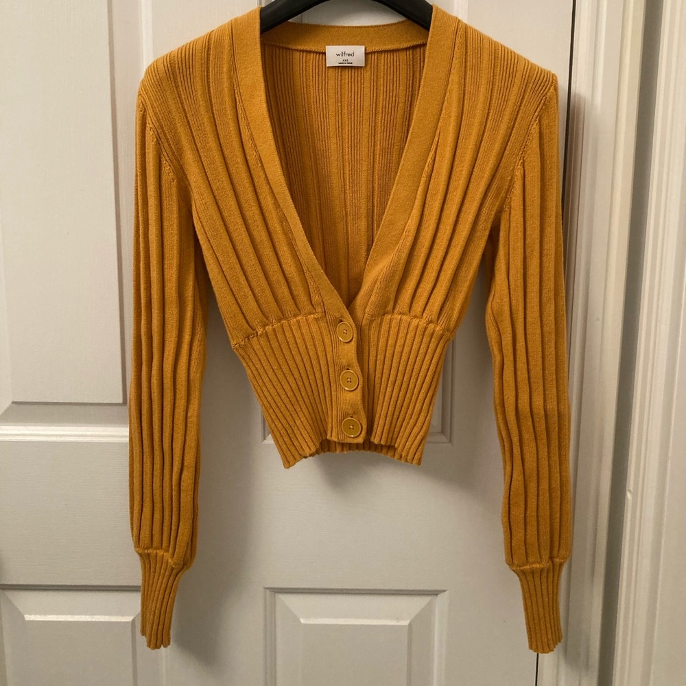 Wilfred Aritzia cropped cardigan